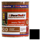 Эмаль DecoTech Professional ПФ-115 Ral 9005 черная глянцевая 0,9 кг