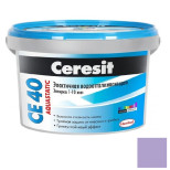 Затирка цементная для швов Ceresit CE 40 Aquastatic №90 Фиалка 2 кг