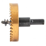 Коронка по металлу HSS Denzel 724120 63 мм с нитридтитановым покрытием