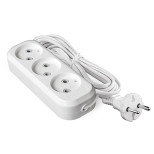Удлинитель бытовой UNIVersal У6-639 9631933 3 м 3 розетки без заземления ШВВП 2х0,75 1300 Вт