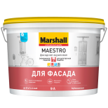 Краска фасадная Marshall Maestro база BС глубокоматовая 9 л