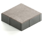 Тротуарная плитка Steingot Color Mix из серого цемента с частичным прокрасом квадрат светло-серая 200х200х60 мм