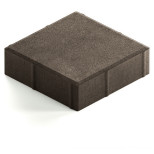 Тротуарная плитка Steingot Стандарт 60 из серого цемента с полным прокрасом квадрат темно-серая 200х200х60 мм