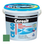 Затирка цементная Ceresit CE 40 Aquastatic Киви 2 кг