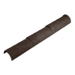 Конек полукруглый тройной Metrotile Айрон Барк