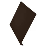 Изображение товара Ветровая планка Aquasystem Rooftop 150 Бархат RAL 8019 2000x150 мм для кровли