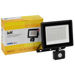 Прожектор светодиодный IEK СДО 06-50Д LPDO602-50-65-K02 с датчиком движения IP54 6500K