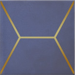 Декор керамический Kerama Marazzi OP/C181/17065 Витраж синий глянцевый 150х150 мм