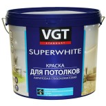 Краска для потолков VGT ВД-АК-2180 супербелая 15 кг