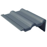 Черепица боковая цементно-песчаная Braas Франкфуртская правая 420х330 мм графит