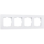 Рамка четырехместная Werkel Favorit W0041105 стекло белая матовая