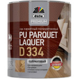 Лак паркетный Dufa Premium PU Parquet Laquer D334 полуматовый 0,75 л