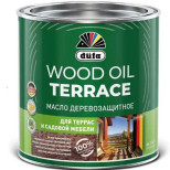 Масло деревозащитное для террас и садовой мебели Dufa Wood Oil Terrace бесцветный 0,8 л
