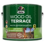 Масло деревозащитное для террас и садовой мебели Dufa Wood Oil Terrace бесцветный 9 л