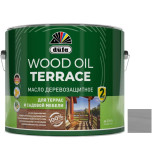 Масло деревозащитное для террас и садовой мебели Dufa Wood Oil Terrace серое 9 л