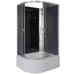 Изображение товара Кабина душевая Niagara Eco E110/80/40R/TN/BK 800х1100 мм асимметричная