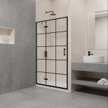 Душевая дверь RGW Passage PA-07B 41080712-84L 1200х1950 мм чёрная прозрачная левая 