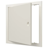Люк-дверца ревизионный Evecs Л3030Р Ivory с фланцем и ручкой 318х318 мм