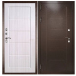 Дверь входная металлическая Дверной Континент Термаль Экстра М029900 левая 960х2050 мм снаружи металл Медный антик внутри МДФ Лиственница белая