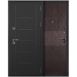 Дверь входная металлическая Дверной Континент Термаль М028362 правая 860х2050 мм снаружи металл Серый графит внутри МДФ Венге
