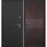 Дверь входная металлическая Дверной Континент Термаль М028363 левая 960х2050 мм снаружи металл Серый графит внутри МДФ Венге