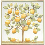 Декор керамический Kerama Marazzi TLA001 Капри Лимонное дерево глянцевый 200х200 мм