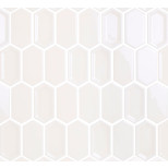 Мозаика керамическая Leedo Ceramica L'Universo Crayon White glos 278x304 мм