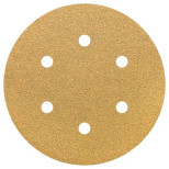 Круг шлифовальный Napoleon Paper Gold npg5-150-6-180 на липучке 6 отверстий Р180 150 мм 5 шт