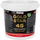 Эмаль акриловая Pufas Gold Star 45 морозостойкая полуглянцевая супербелая 0,9 л/1,19 кг