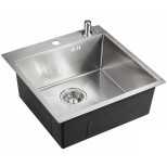 Кухонная мойка Emar Best PVD EMB-117A с дозатором нержавеющая сталь Сатин 