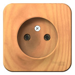 Розетка Schneider Electric Blanca BLNRA000115 одноместная без заземления с изолирующей пластиной ясень