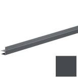 F-профиль увеличенный Aquasystem Rooftop Бархат RAL 7024 2000 мм