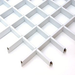 Потолок грильято Cesal CL Эконом белый 200х200х37 мм