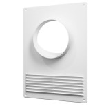 Площадка торцевая пластиковая Era 110ПТПР с решеткой 180х250 мм фланец D110