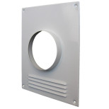 Изображение товара Площадка торцевая металлическая Era 110ПТМР с решеткой для вентиляционных отверстий диаметров 110 м