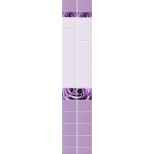 Стеновая панель ПВХ Кронапласт Unique Капли росы фиолетовый 2700х250 мм