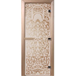 Дверь для бани Doorwood DW01002 800х2000 мм прозрачная Флоренция