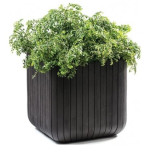 Кашпо для цветов Keter Cube Planter M 230226 395х395х395 мм Виски коричневый