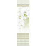 Стеновая панель ПВХ Novita Light 3D Белая орхидея-Л узор 2700х250х9 мм