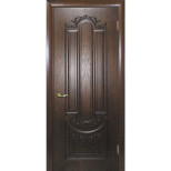 Дверь межкомнатная Текона Мулино 05 шпон Дуб коньячный патина глухое 2000х700 мм