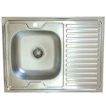 Кухонная мойка Кромрус EC-220 правая стальная выпуск 3,5 дюйма