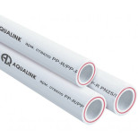 Труба полипропиленовая для отопления Aqualink 03455 армированная стекловолокном 25 бар 63х10,5 мм