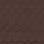 Черепица гибкая Roofshield Фемили Лайт Готик FL-G-52 коричневая с оттенением