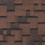 Черепица гибкая Roofshield Фемили Эко Лайт Модерн FL-М-49 коричневая с оттенением