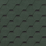 Черепица гибкая Roofshield Фемили Лайт Стандарт FL-S-6 зеленая с оттенением