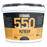 Клей водно-дисперсионный Dagel 550 для гибких коммерческих покрытий 6 кг