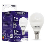 Лампа светодиодная Tokov Electric TKE-G45-E14-7-4K 7Вт G45 4000К Е14 176-264В
