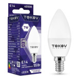 Лампа светодиодная Tokov Electric TKE-C37-E14-7-4K 7Вт С37 4000К Е14 176-264В