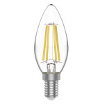 Лампа светодиодная Gauss Filament Basic Свеча4,5w 420lm 4100К Е14 1031215