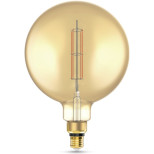 Лампа светодиодная Gauss Filament G200 6W 890lm 2700К Е27 golden straight LED 154802118